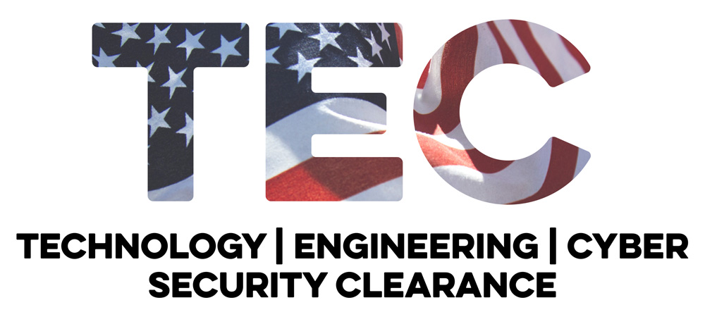 Technology-Engineering-SecurityClearance-logo-1k TEC - Technology, Engineering, Cyber, Security Clearance Career Events Logo