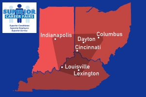 career fairs cincinnati louisville indianapolis event map